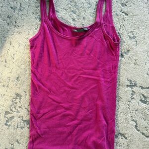 Armani Exchange Fitted Pink Tank Top